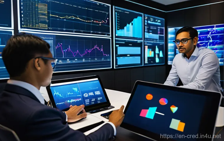 신용분석사 경력 성장 포트폴리오 작성 - **Prompt:** A dynamic, mid-career credit analyst, a woman in her late 30s of East Asian descent, sta...