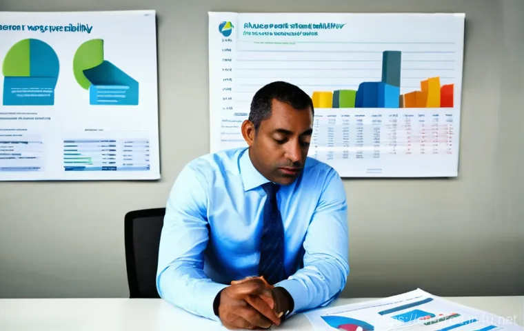 신용분석사 경력 성장 포트폴리오 작성 - **Prompt:** A diverse team of modern credit analysts, including a man in his early 40s of South Asia...