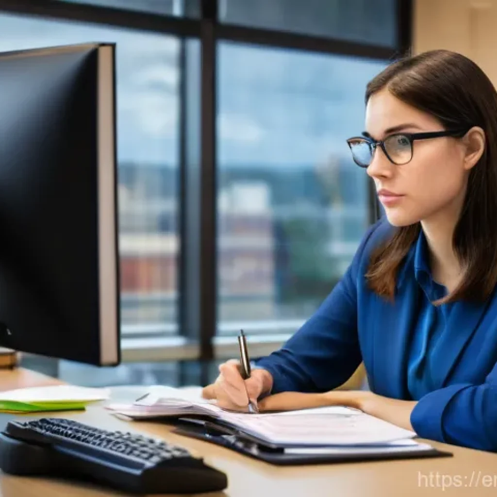 신용분석사 직무 만족도 분석 - **Prompt 1: The Focused Analyst in a Dynamic Office**
    A highly detailed, realistic photograph of...